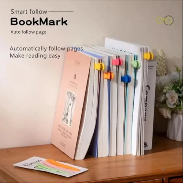 Silikon Kitap Okuma Ayracı, Sarı, 1 Adet