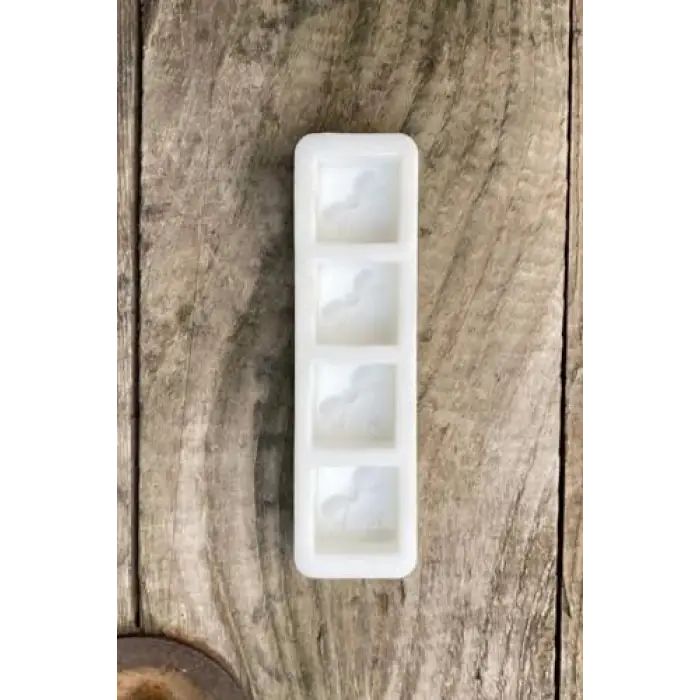 Silikon Paket Mini Dörtlü Mum Kalıbı
