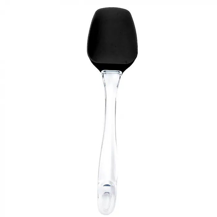 Silikon Spatula, Şeffaf Tutma Yeri, Siyah