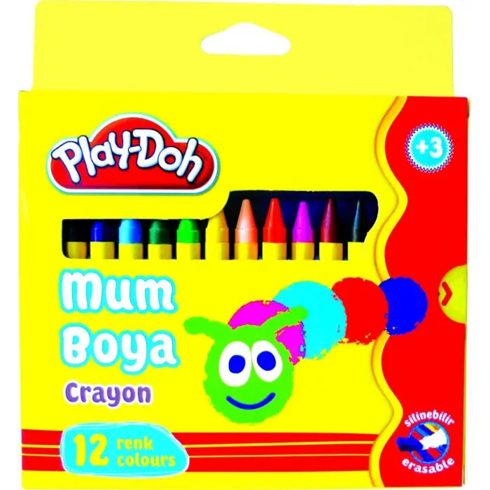 SİLİN.CRAYON (MUM) BOYA 12 RENK (KARTON)