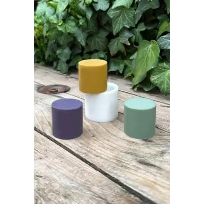 Silindir 3D Mum Kalıbı 4x4x4 (Silikon) 1 Adet