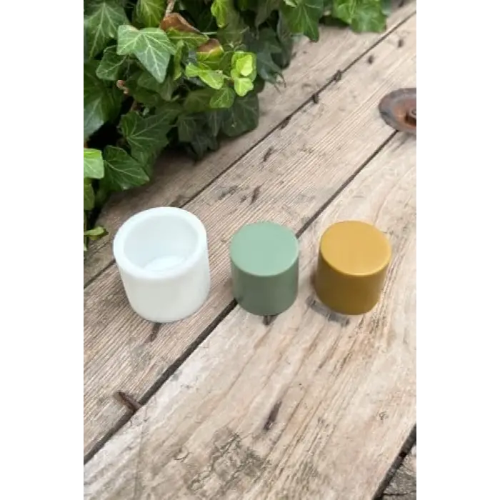 Silindir 3D Mum Kalıbı 4x4x4 (Silikon) 1 Adet
