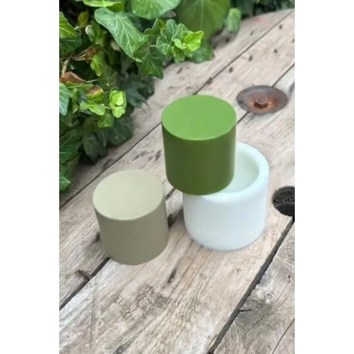 Silindir 3D Mum Kalıbı 6x6x6 (Silikon) 1 Adet