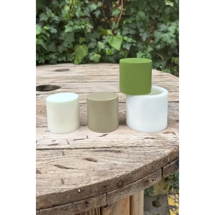 Silindir 3D Mum Kalıbı 6x6x6 (Silikon) 1 Adet