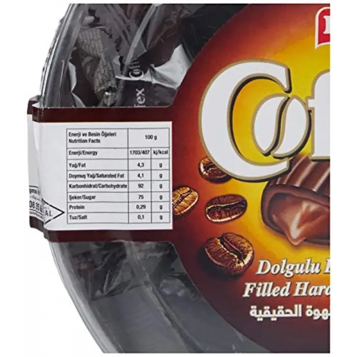 Silindir kutuda kahveli şeker, 1 Kg (1 Kutu)