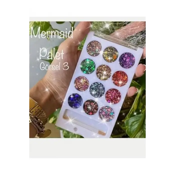 Simli Glitter Göz Farı Paleti