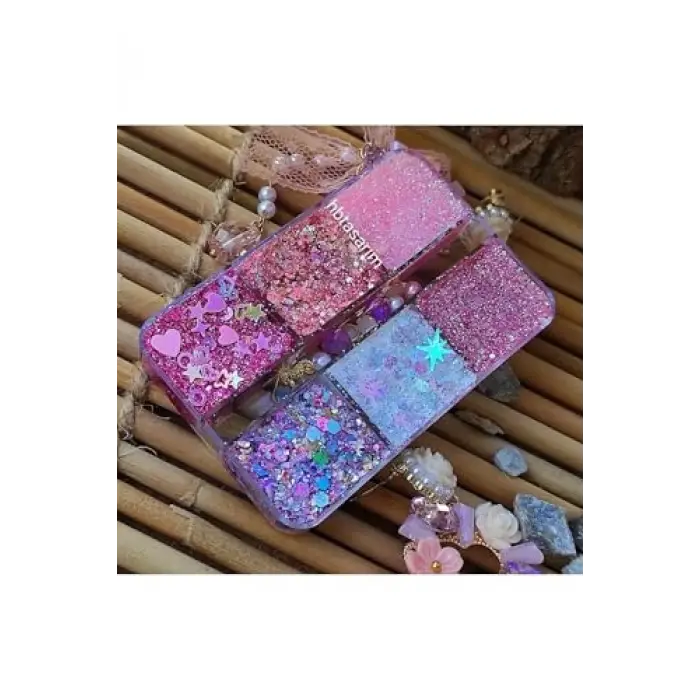 Simli kremsi jel far ve glitter paleti