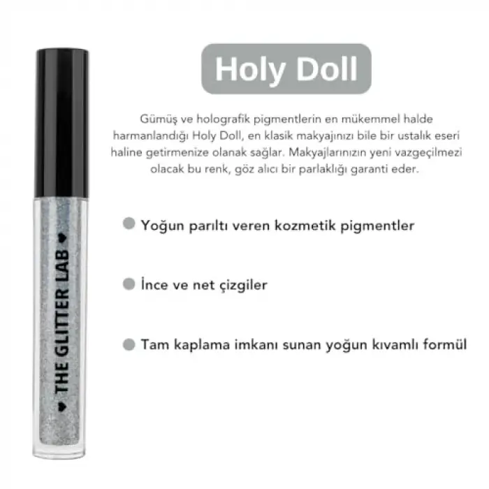 Simli Likit Eyeliner | Dazzling Liner - Holy Doll