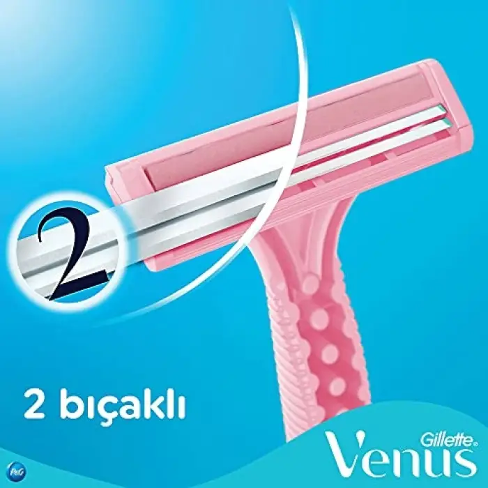 Simply Venus 2 Basic Kadın Kullan At Tıraş Bıçağı, 5 Adet