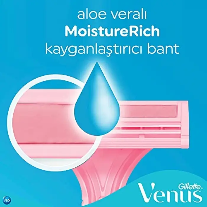 Simply Venus 2 Basic Kadın Kullan At Tıraş Bıçağı, 5 Adet