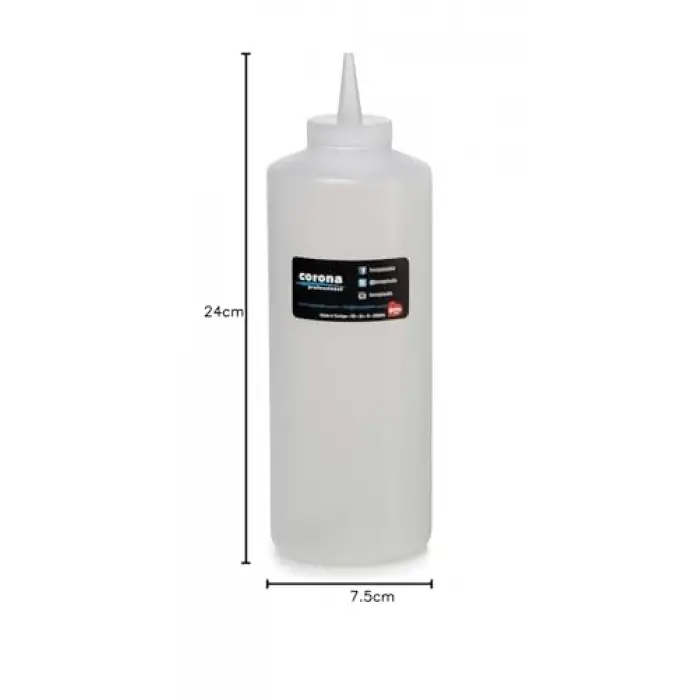 Şişe, Ketçap & Mayonez, Kapaklı 950 ml Şeffaf