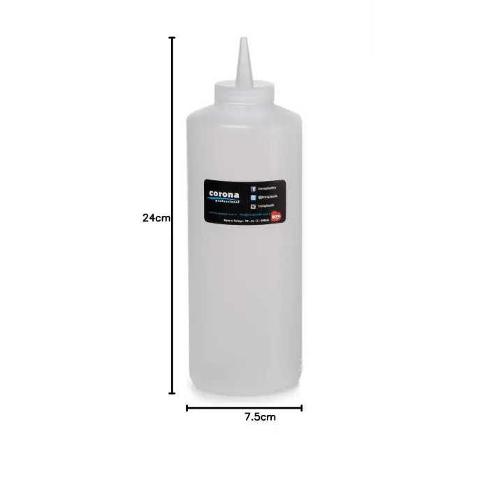 Şişe, Ketçap & Mayonez, Kapaklı 950 ml Şeffaf