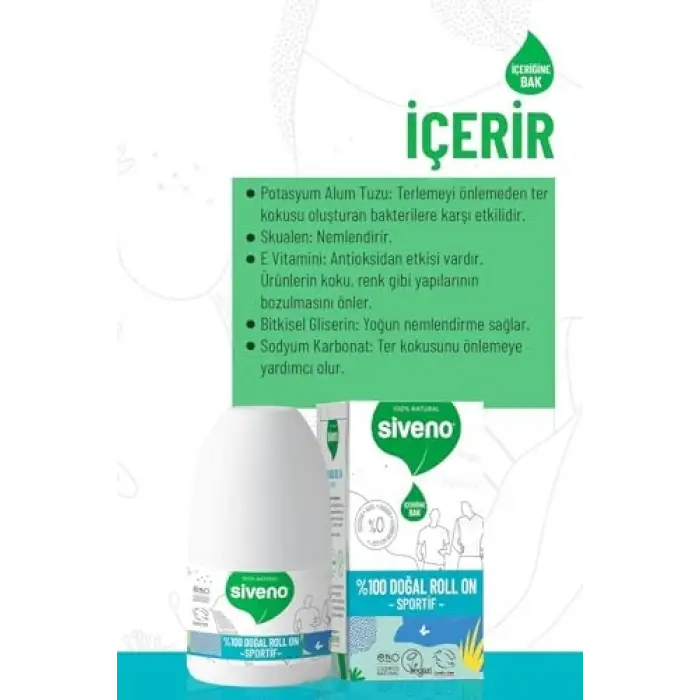 Siveno Roll-on Doğal Sportive 50ml X 2 Adet