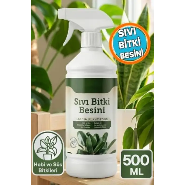 Sıvı Bitki Besini, Hobi ve Süs Bitkileri için, 500 ml Bitki Vitamini