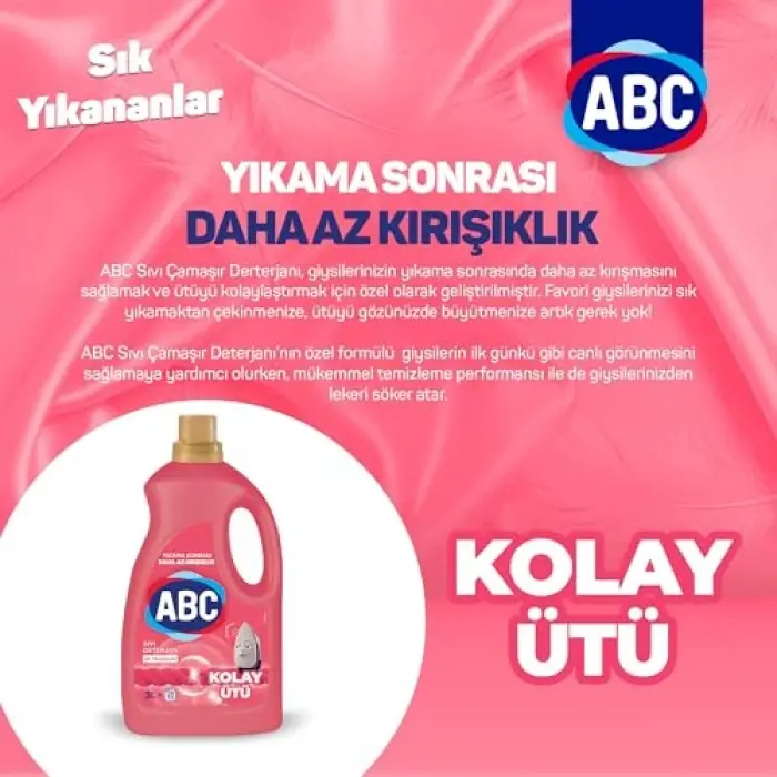 Sıvı Çamaşır Deterjanı Kolay Ütü 3 L