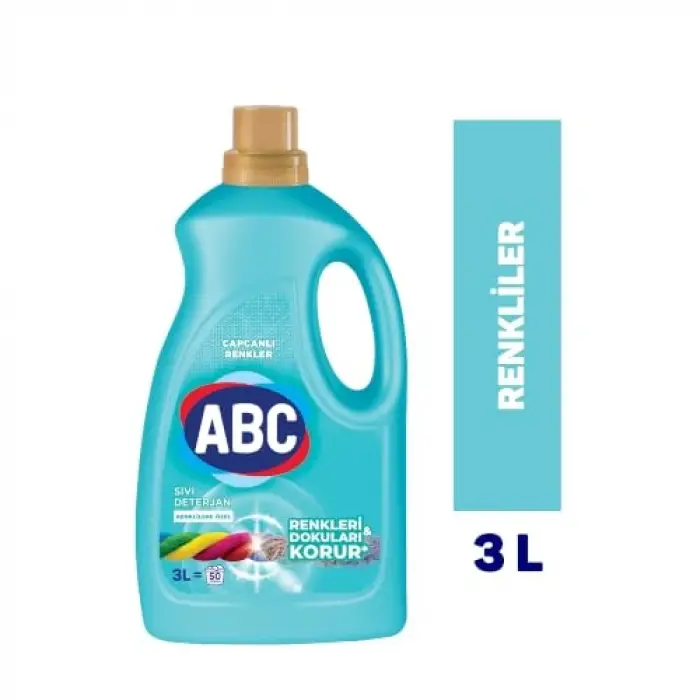 Sıvı Çamaşır Deterjanı Renkliler 3 L