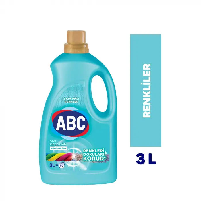 Sıvı Çamaşır Deterjanı Renkliler 3 L