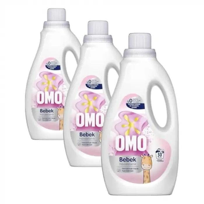 Sıvı Deterjan, Bebek, 1500 ml (3 paketi)