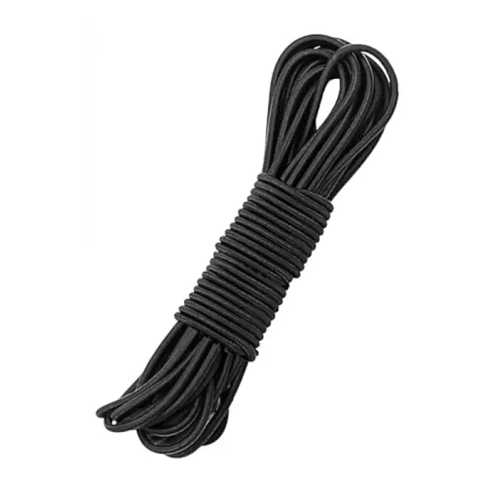 Siyah 5 Metre 2 mm Yuvarlak Lastik