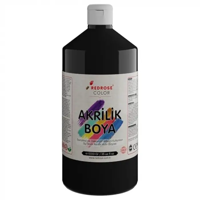 Siyah Akrilik Boya 1000 g
