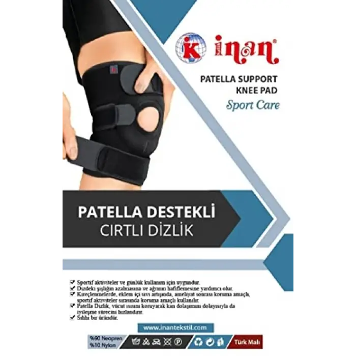 Siyah Bedensiz Cırtlı Dizlik