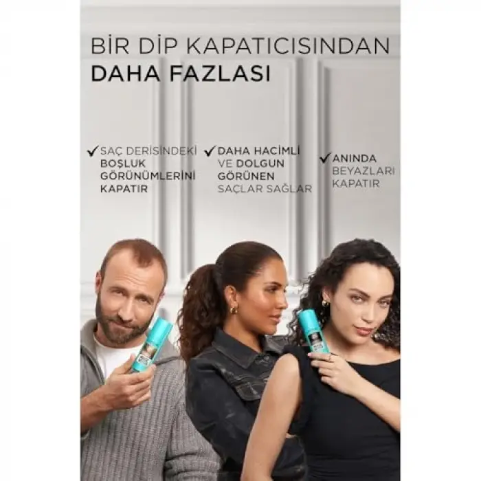 Siyah Beyaz Dip Kapatıcı Sprey 75 ml