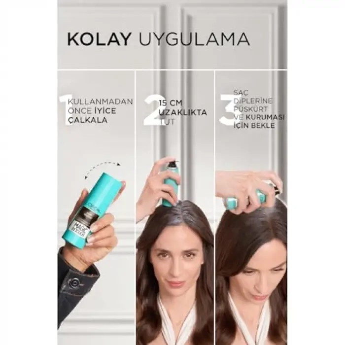 Siyah Beyaz Dip Kapatıcı Sprey 75 ml