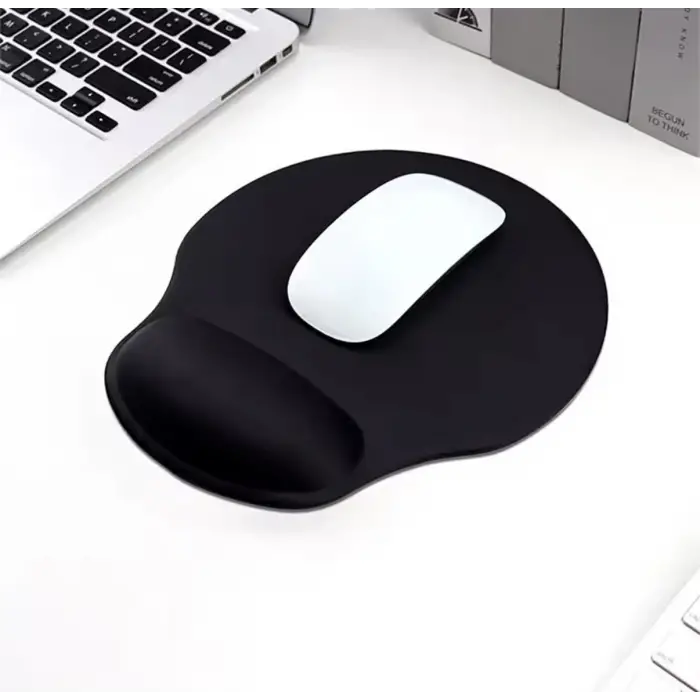 Siyah Bilek Destekli Mouse Pad