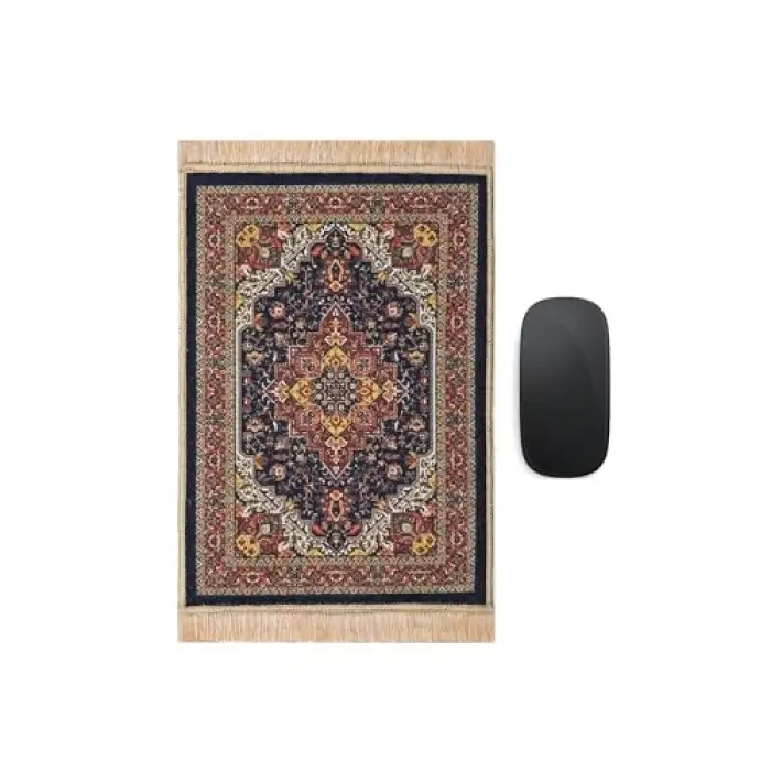 Siyah Dekoratif Küçük Halı Mousepad