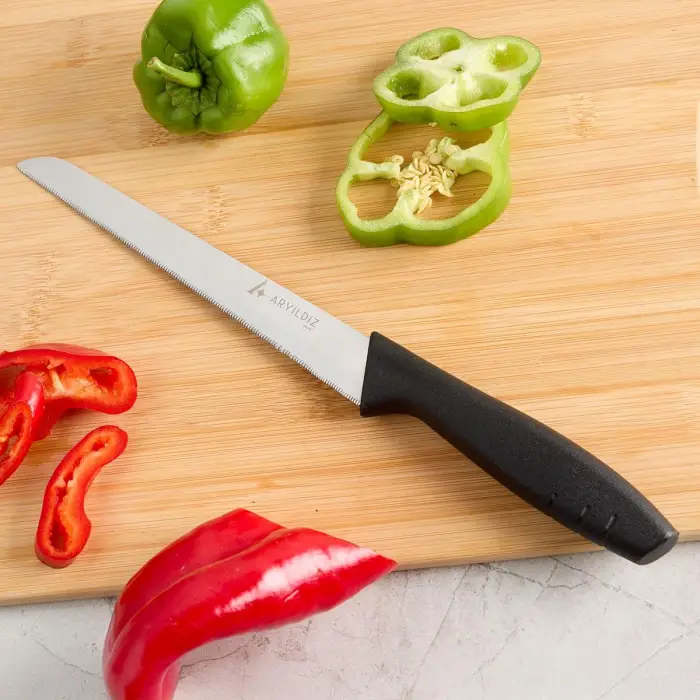 Siyah Ekmek Bıçağı, 17 cm