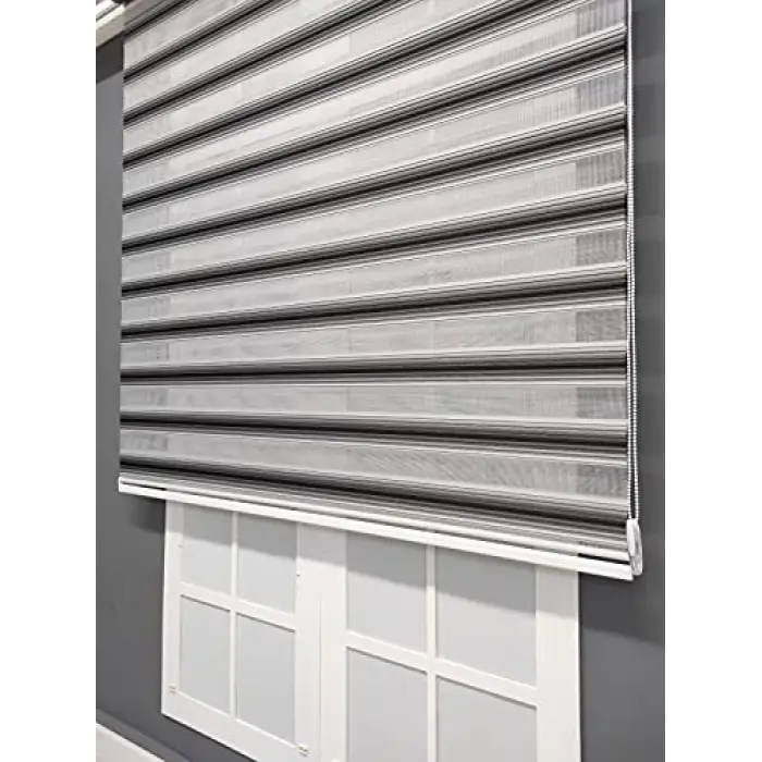 Siyah Gri Geçişli Zebra Stor (240x150)