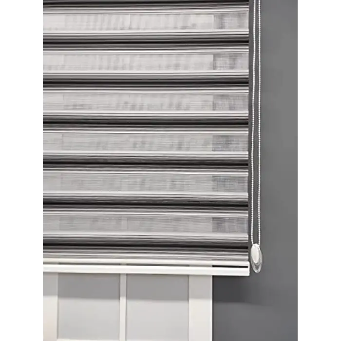 Siyah Gri Geçişli Zebra Stor (240x150)