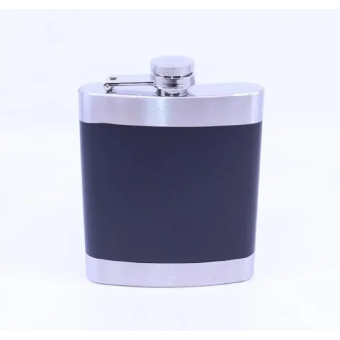 Siyah Krom Cep Matarası, Flask 7 OZ