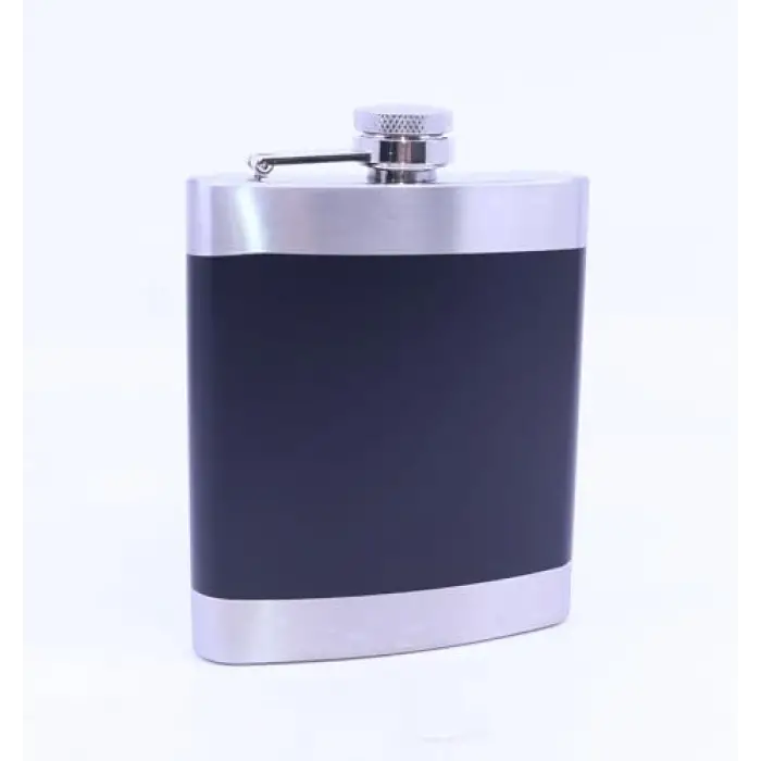 Siyah Krom Cep Matarası, Flask 7 OZ