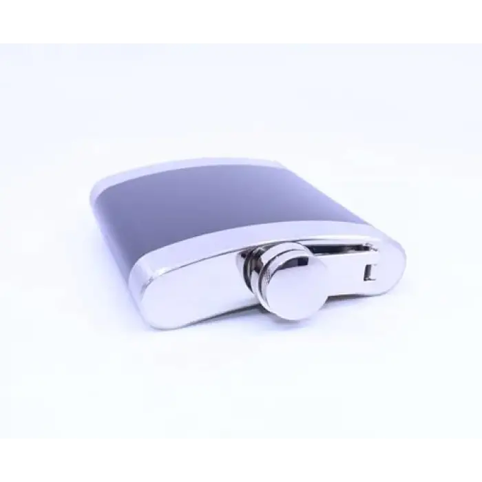 Siyah Krom Cep Matarası, Flask 7 OZ