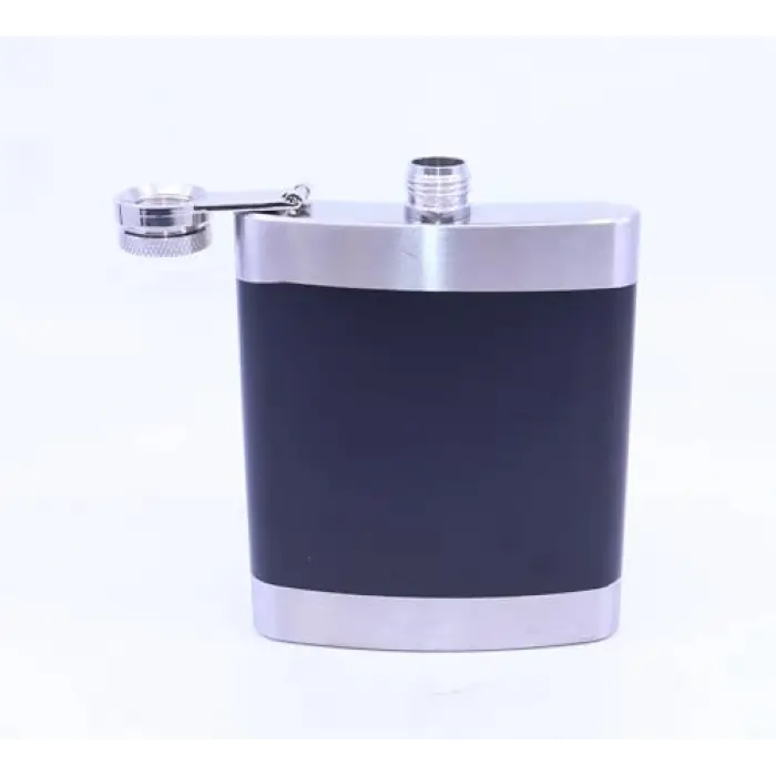 Siyah Krom Cep Matarası, Flask 7 OZ