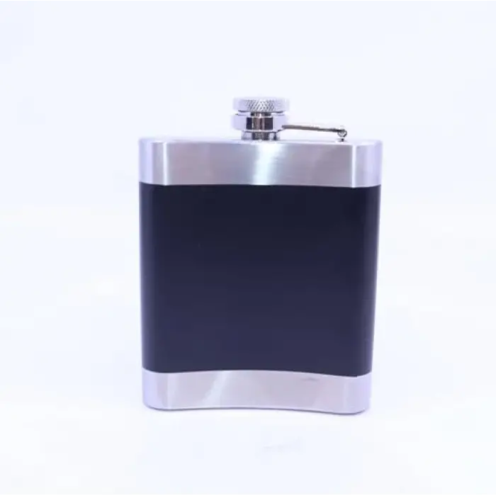 Siyah Krom Cep Matarası, Flask 7 OZ