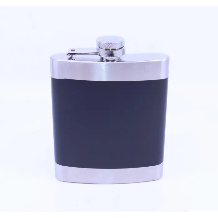 Siyah Krom Cep Matarası, Flask 7 OZ
