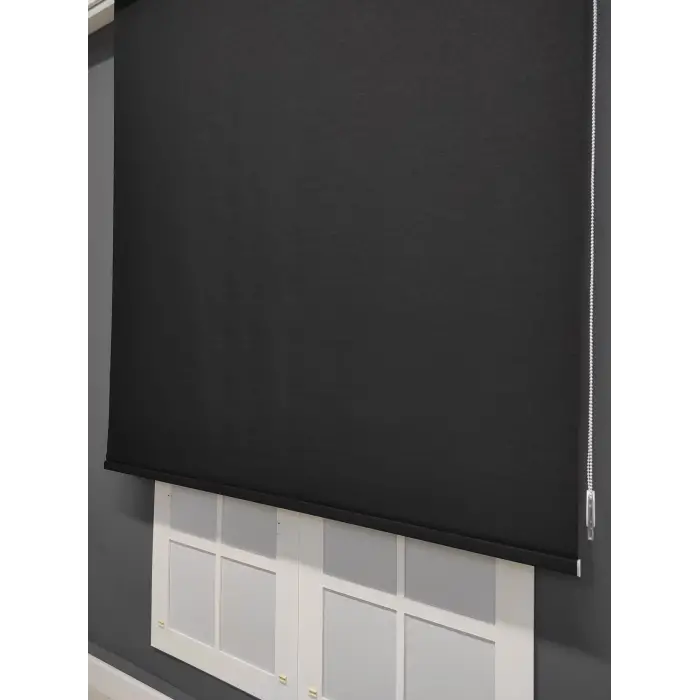 Siyah Mat Polyester Stor Perde, 200x300