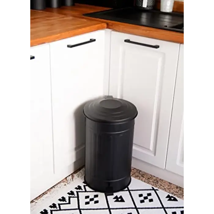 Siyah Mutfak Çöp Kovası, 24 L