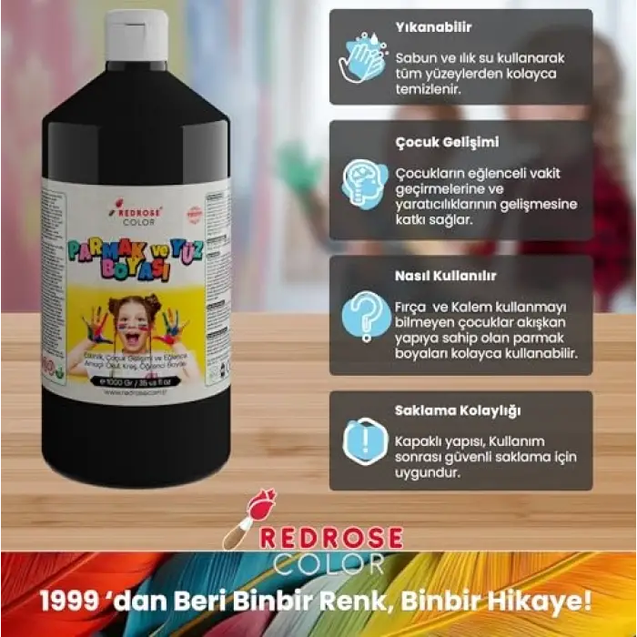 Siyah Parmak Boyası 1000 gr