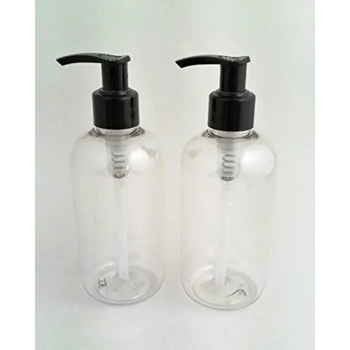 Siyah Pet Boş Pompalı Şişe, 2 Adet x 250 ml