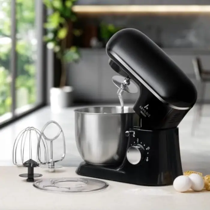Siyah Power Chef stand mikser