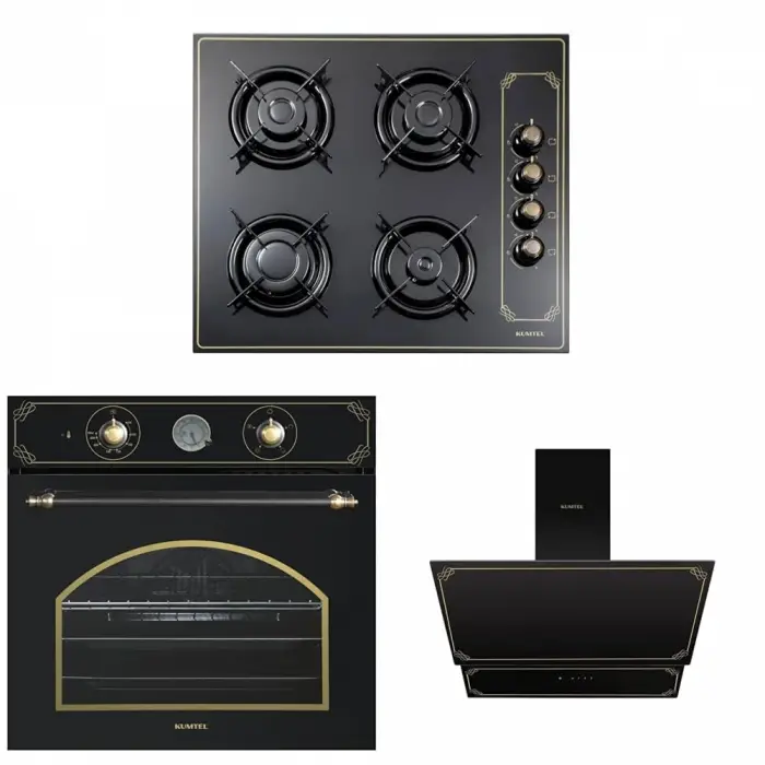 Siyah Rustik Ankastre Set