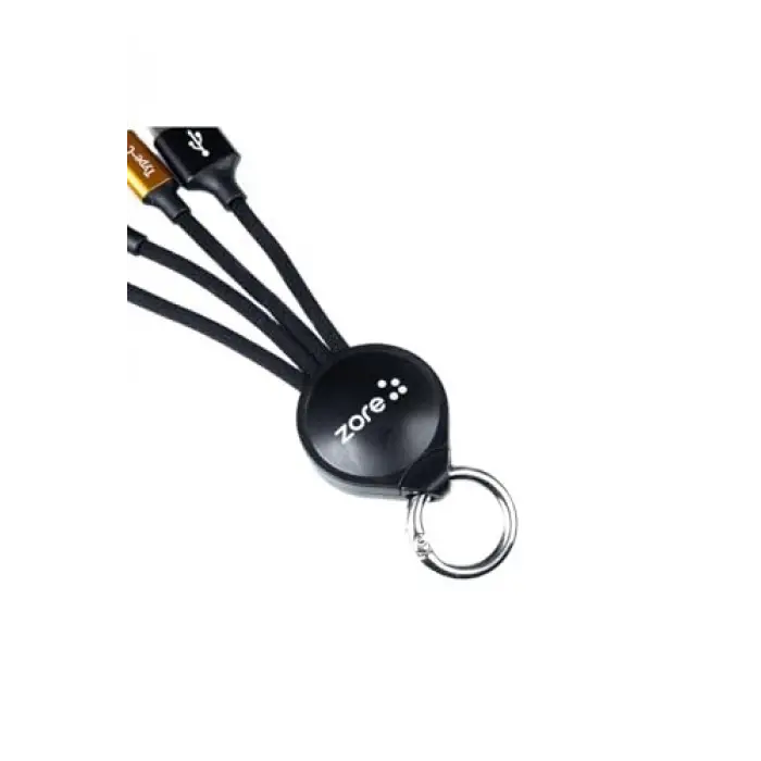 Siyah Siyah OKS 3 in 1 Usb Kablo- ile uyumlu