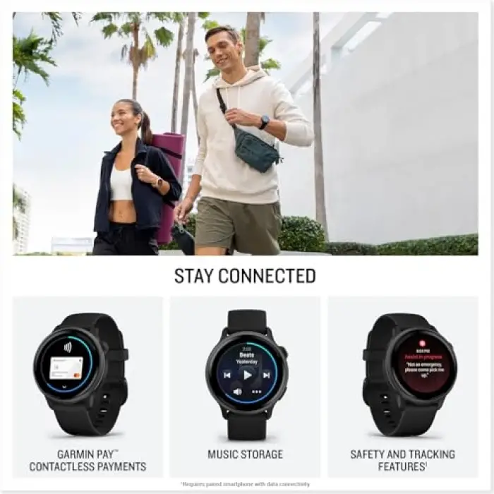 Siyah Vivoactive 6 Akıllı Saat