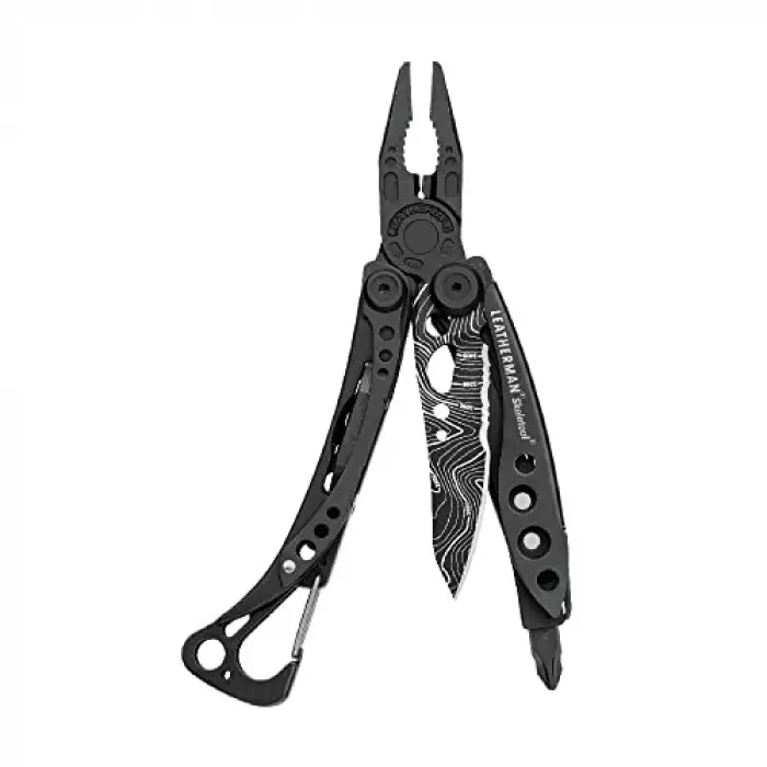 Skeletool Multitool, Black Topo Blade