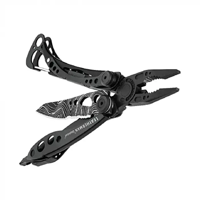 Skeletool Multitool, Black Topo Blade