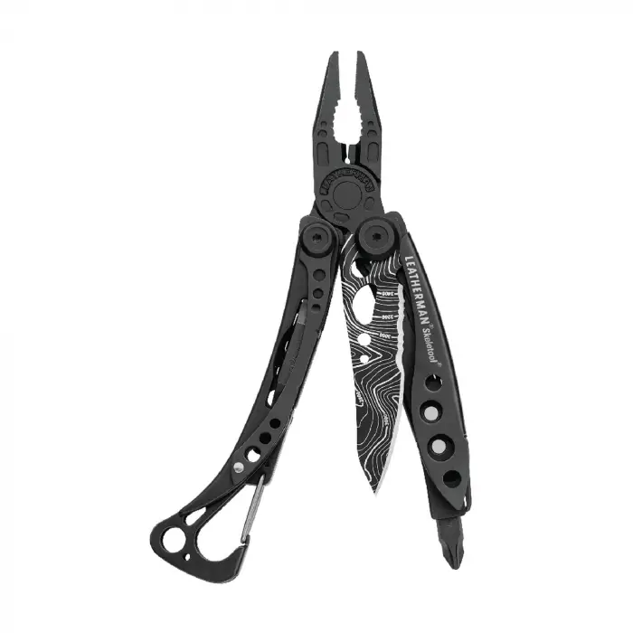 Skeletool Multitool, Black Topo Blade
