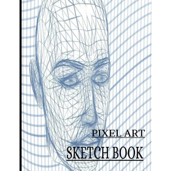 Sketch Book Pixel Art Grid Paper